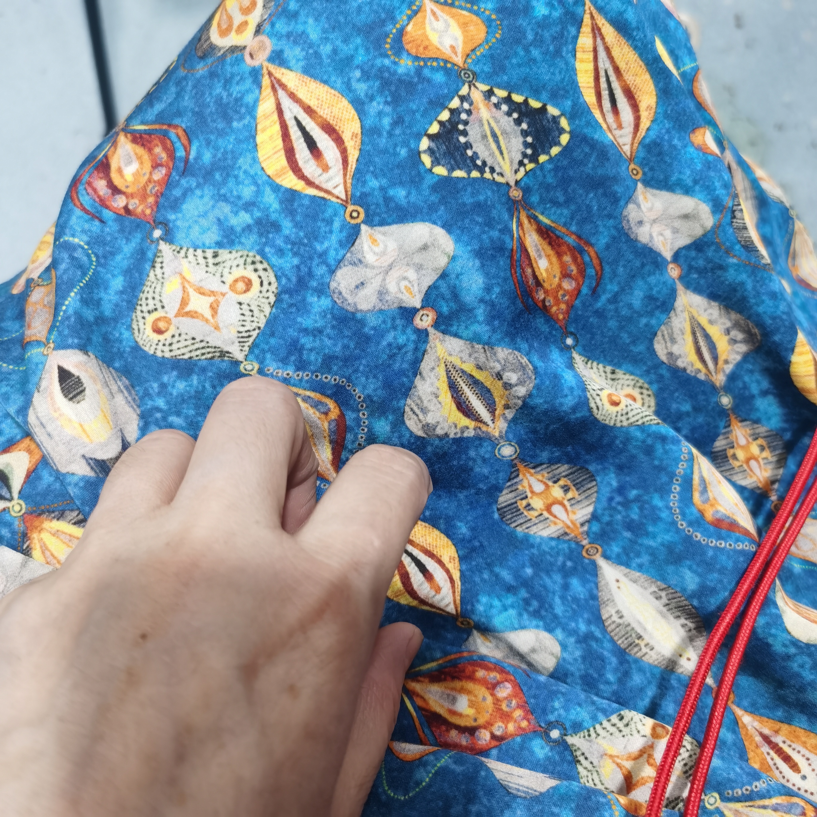 醋酸棉布料宾榔串2米