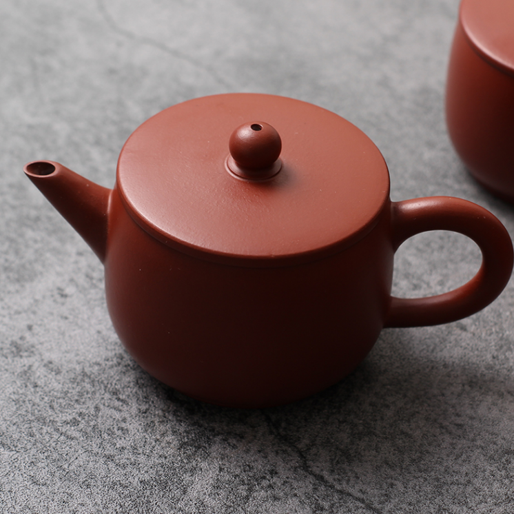 大口汉瓦茶壶全手工朱泥大红袍手工紫砂壶有约60C80C120C145C