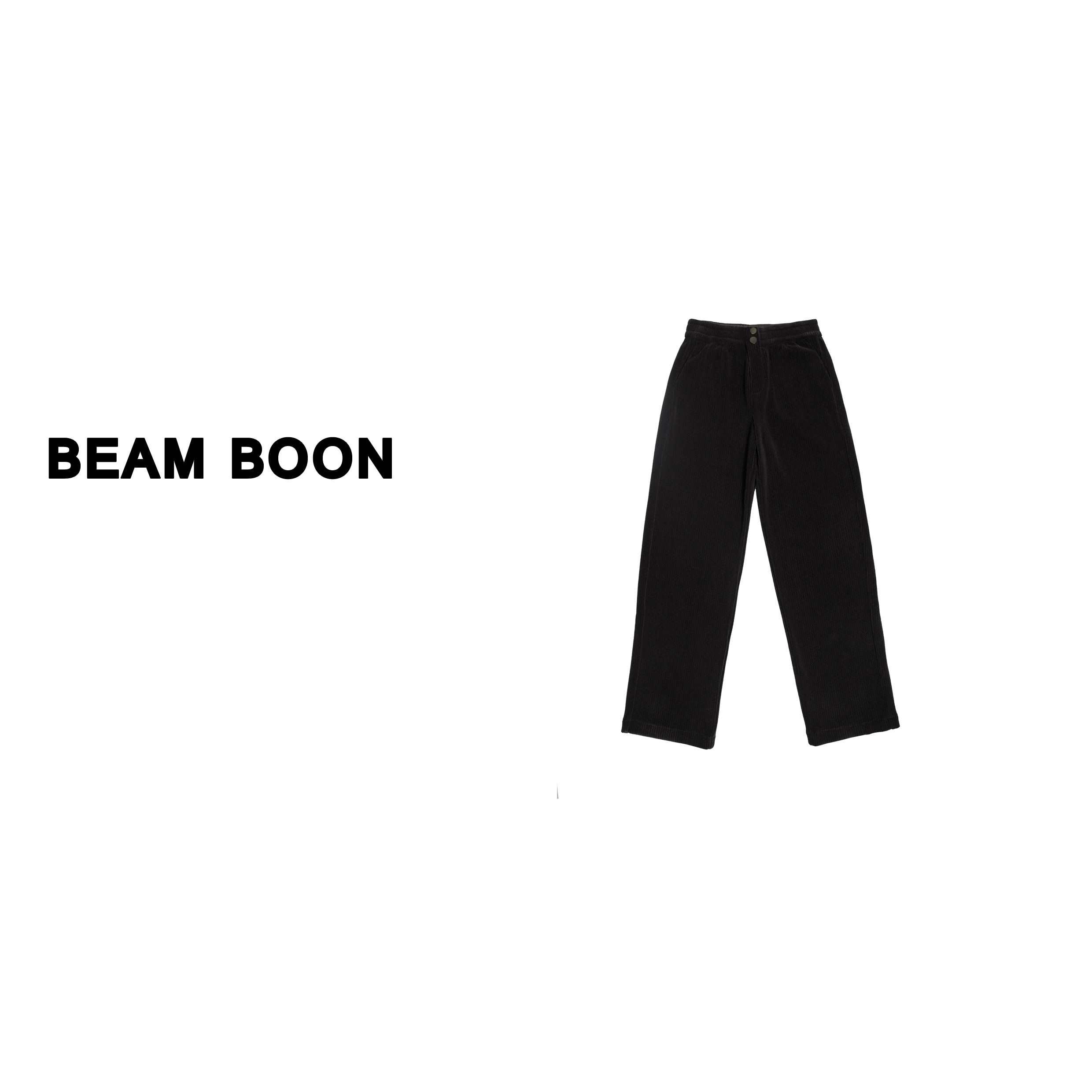 Beam Boon | 丝绒拿铁~雪尼尔微绒感挺括显瘦直筒阔腿裤