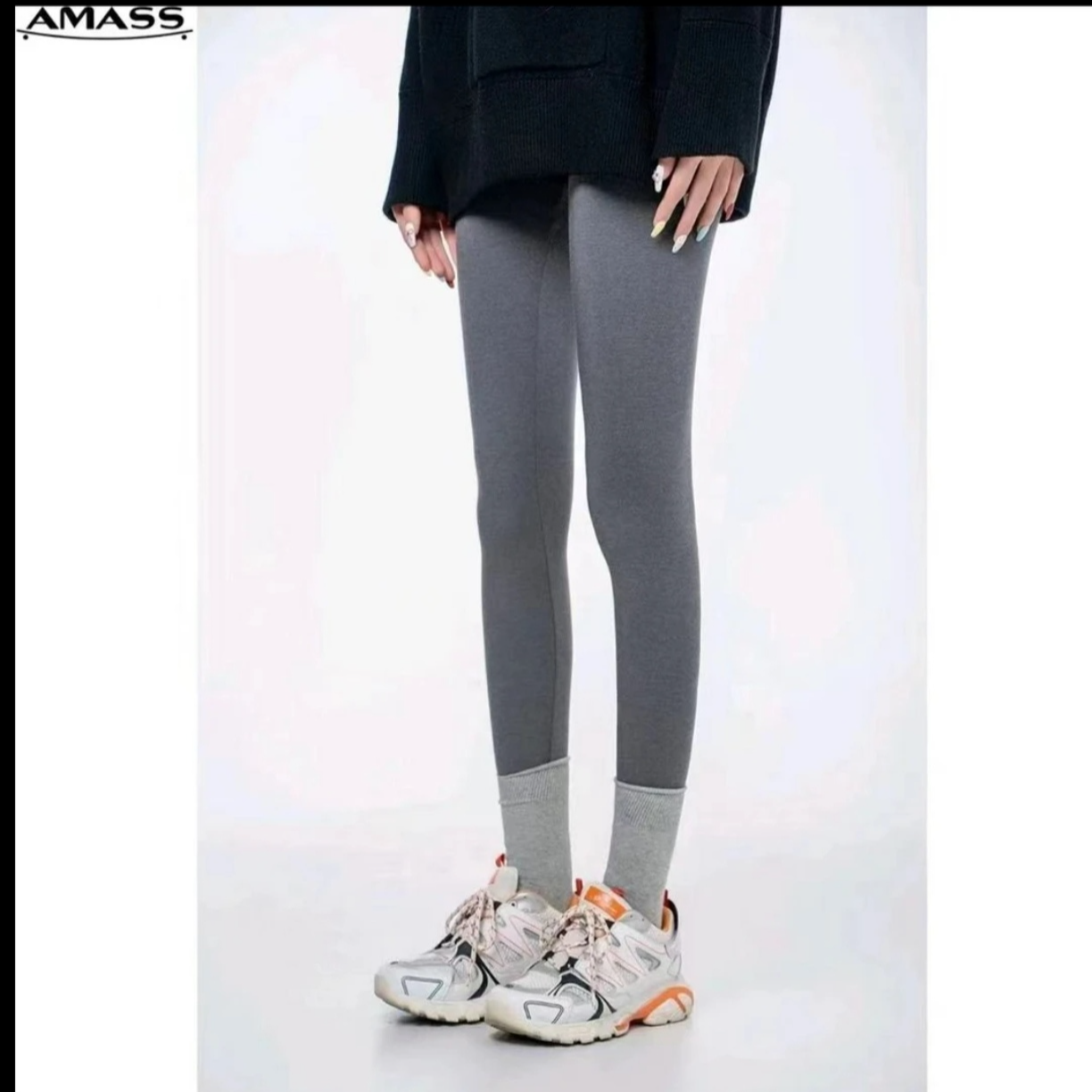 AMASS/阿玛施时尚高腰提臀舒服到炸裂的修身鲨鱼裤5100415