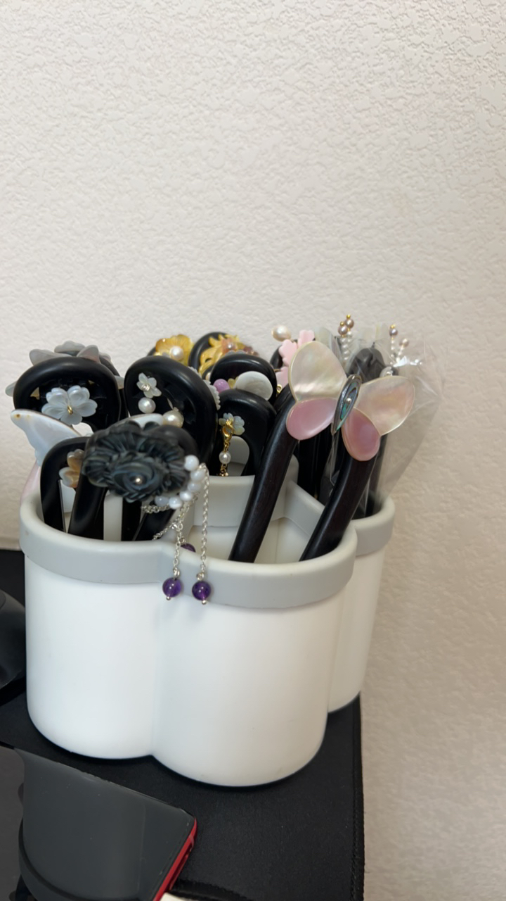 【紫光檀发簪集合】一物一拍