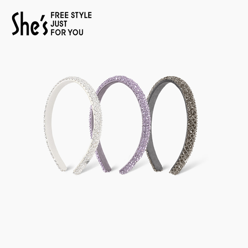 shes耀我宣言璀璨时尚高级感发箍发饰头饰简约气质手工发箍法式