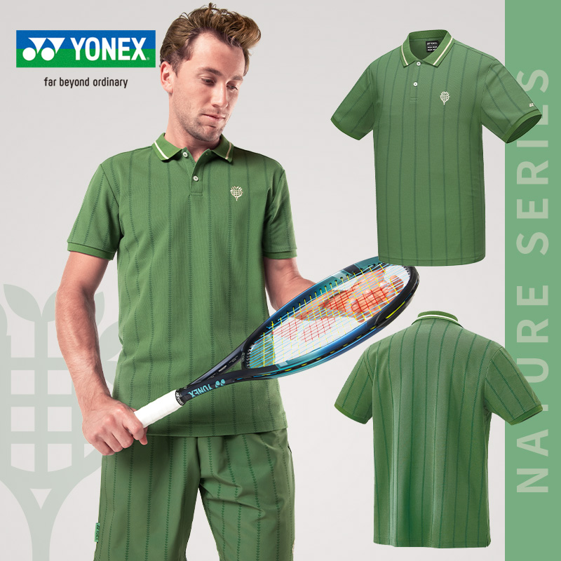 YONEX尤尼克斯羽毛球服男女yy运动服短袖T恤短裤环保系列10585NCR