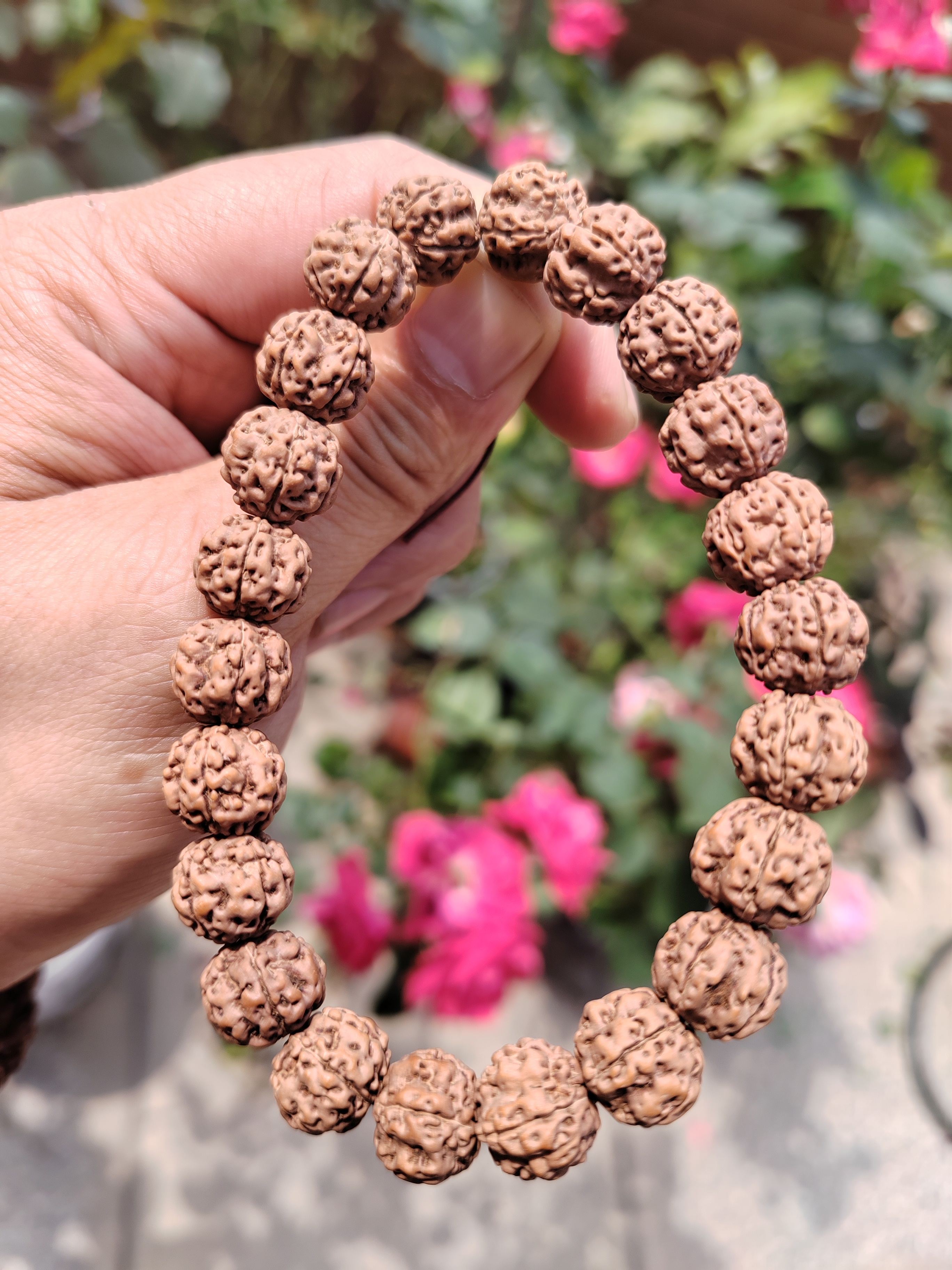 小金刚菩提黄头凹底梅花花王13mm男女款手串手持