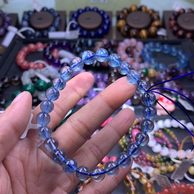 【闪购商品】水晶手串未镶嵌海蓝宝7