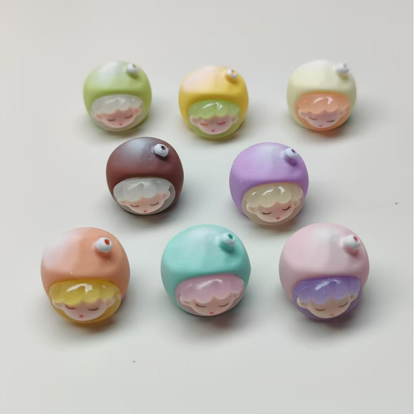 直播拆许愿+对对碰/树脂云梦椰椰小卡diy饰品配件汽车摆件制