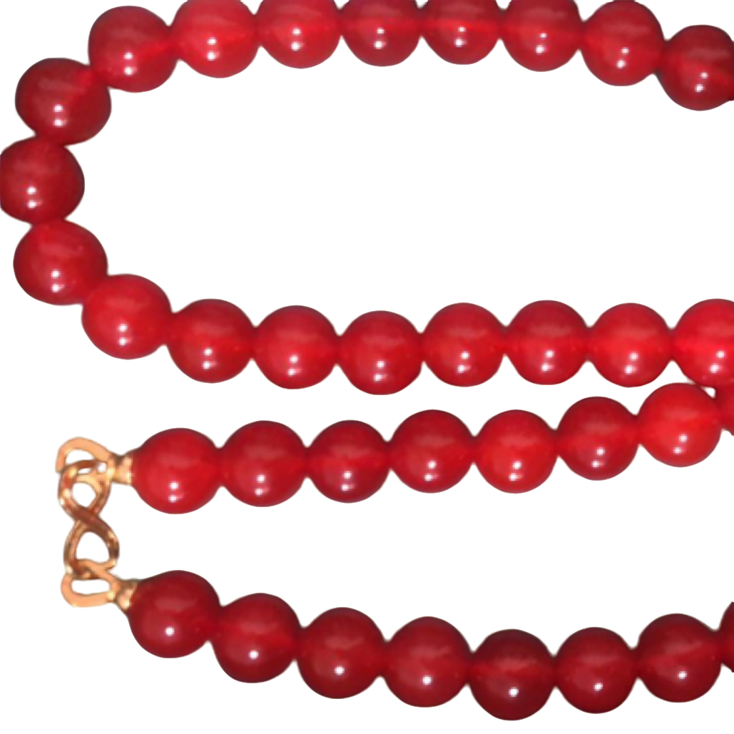 鸽血红玛瑙14项链