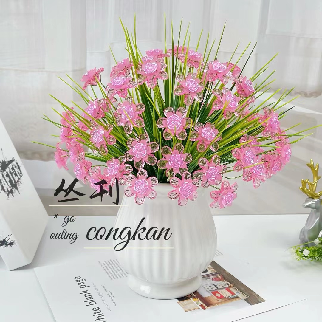 （2瓶材料包）小清新玫瑰花玫瑰花手工材料包（不含花瓶）