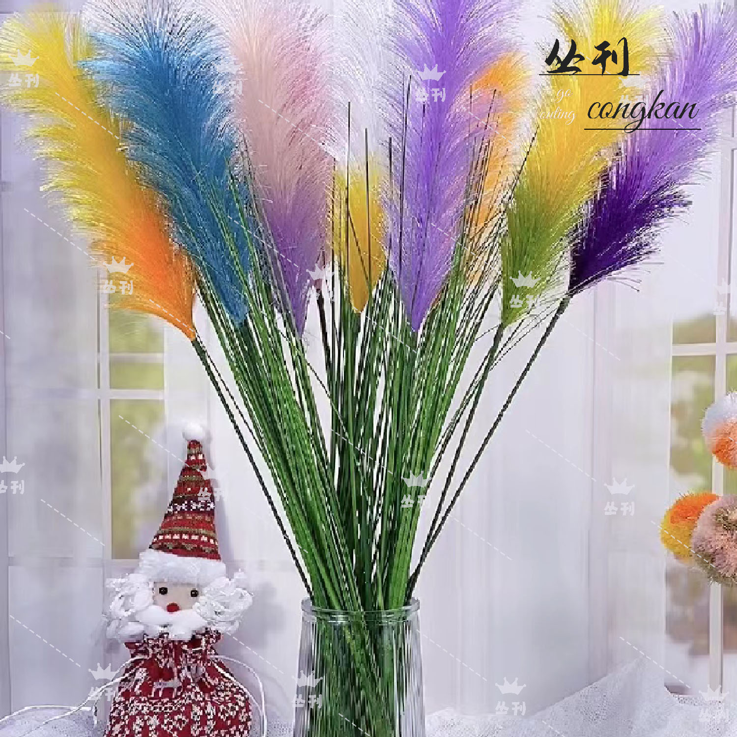 新款芦苇花材料包手工diy花束家居办公装饰摆件制作