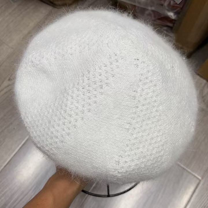 镂空花纹贝雷帽英伦风日系百搭显脸小气质画家帽子