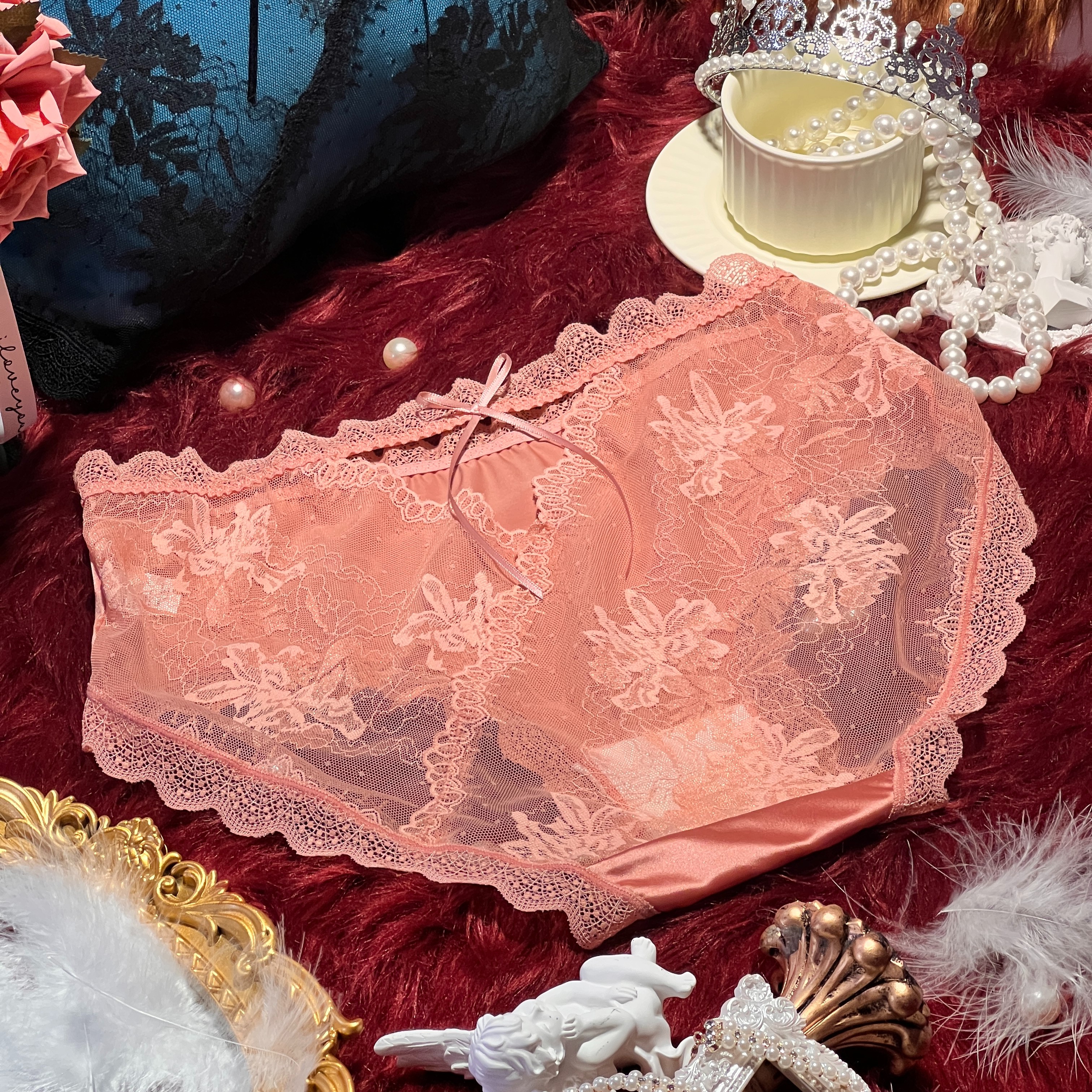 双面娇娘【130-220斤】女士内裤时尚大码少女透气性感短裤3条装2361