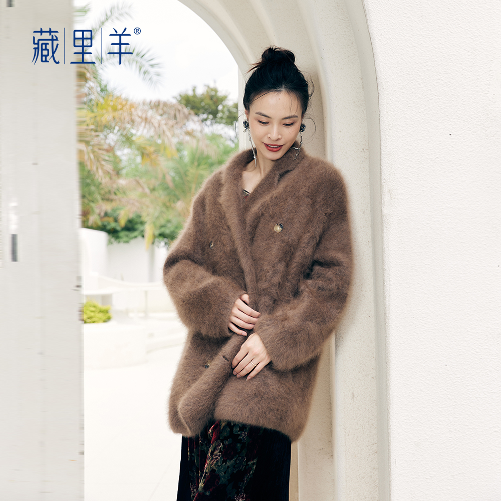 藏里羊【北美小动物毛毛】秋冬时尚简约外套只可干洗M0882