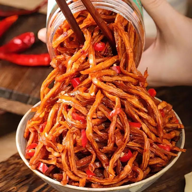 香辣木瓜丝即食干酱菜木瓜条木瓜丁开胃下饭菜咸菜酱菜罐装腌菜