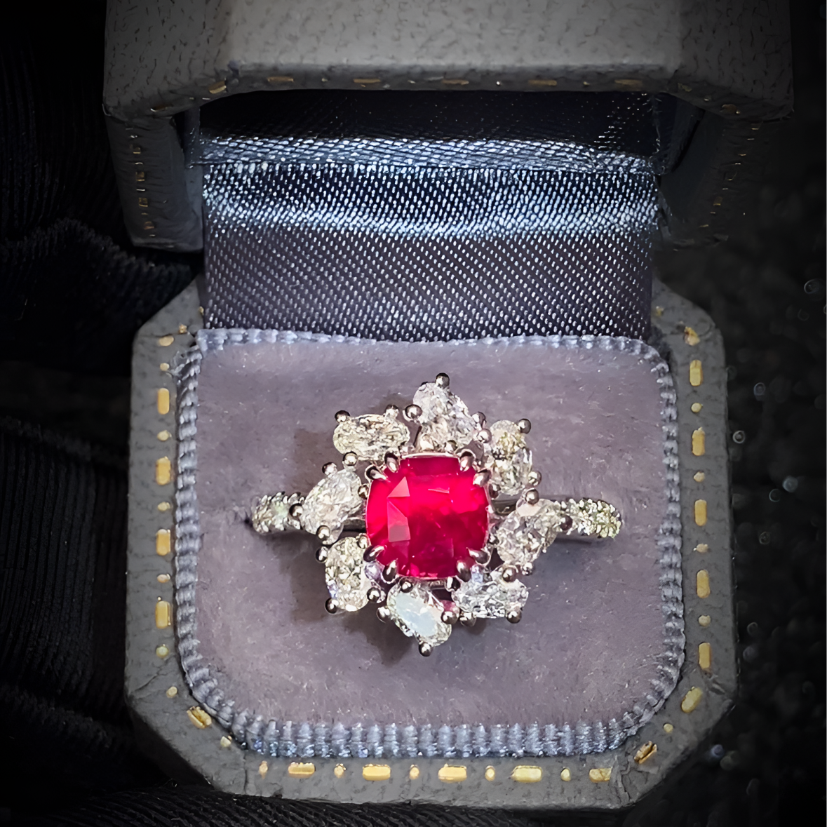 【主证鸽血】1.51ct主证鸽血红宝石