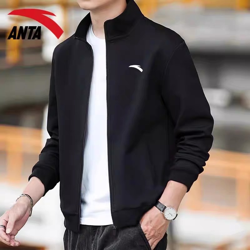 安踏外套男款行政夹克秋冬季户外运动休闲外套男士休闲运动上衣