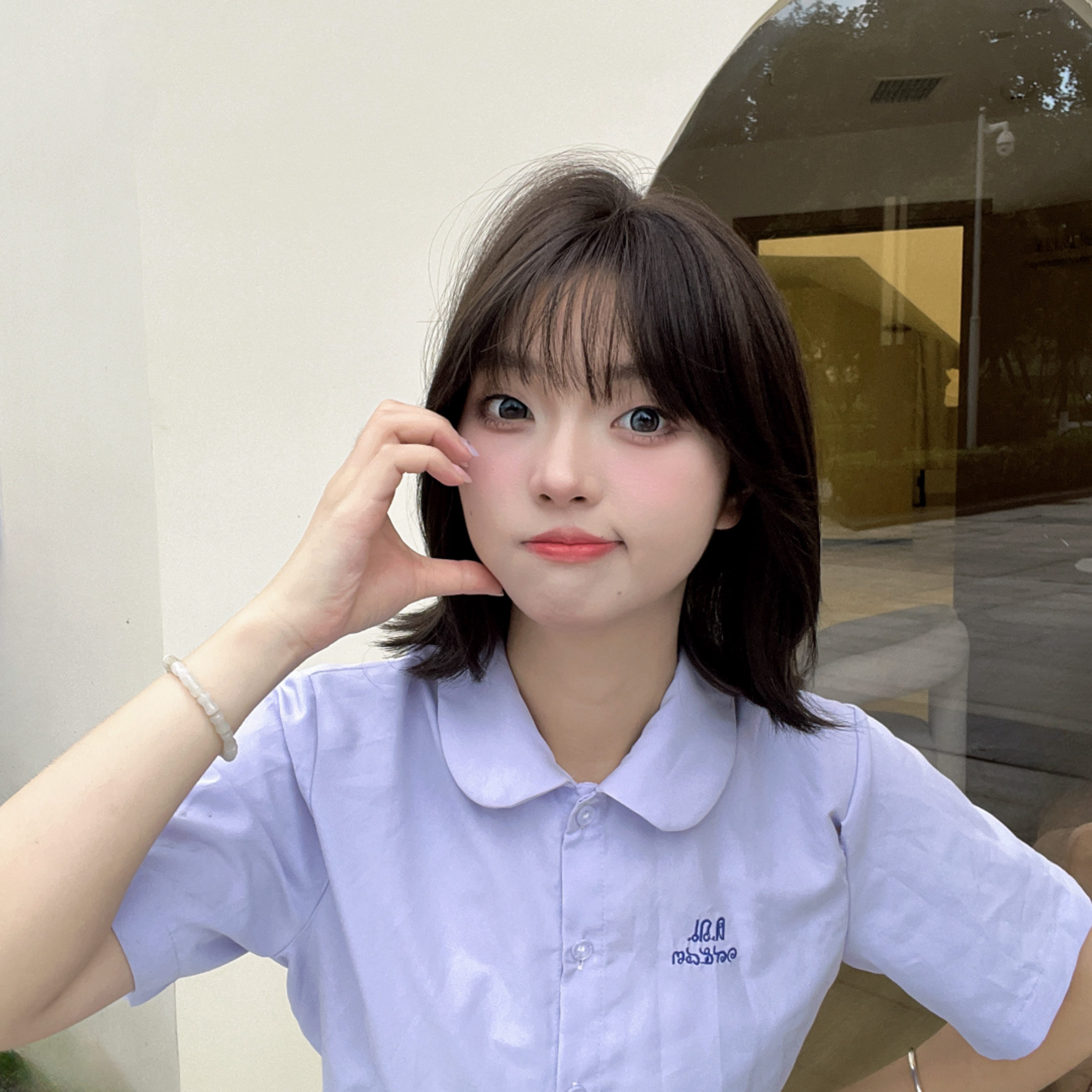 【韩式外翻】观赛搭子蓬松舒适隐形头皮黑茶色真发刘海女全头假发