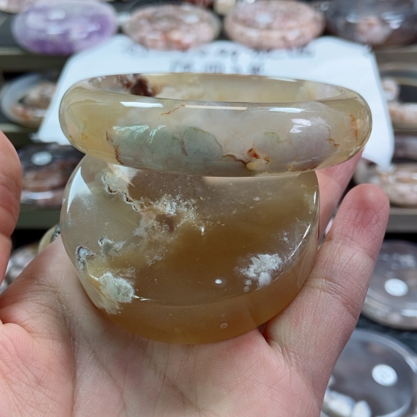 【闪购商品】玛瑙/玉髓手镯未镶嵌193 60