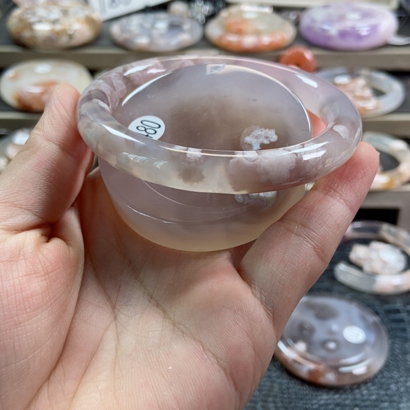 【闪购商品】玛瑙/玉髓手镯未镶嵌480 58
