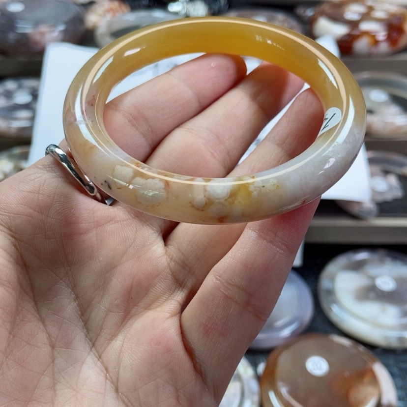 【闪购商品】玛瑙/玉髓手镯未镶嵌145 55