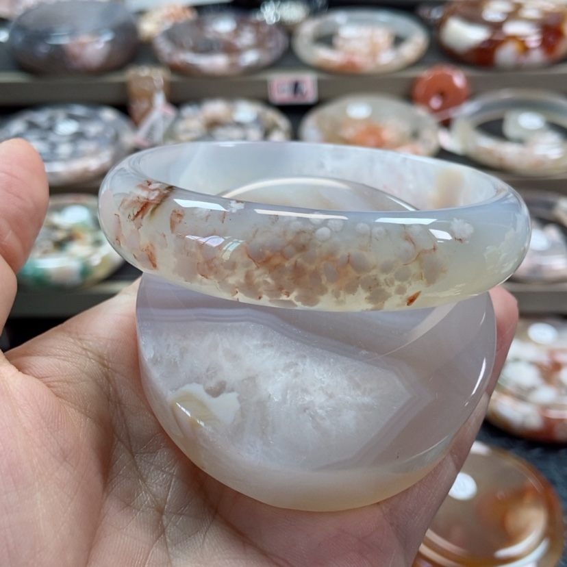 【闪购商品】玛瑙/玉髓手镯未镶嵌∝****】266 61