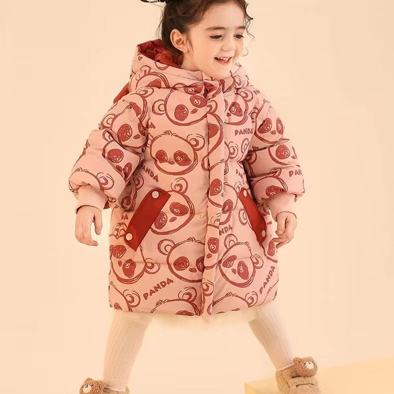 男女童羽绒服中长款冬装新款韩版儿童宝白鸭绒加厚小童防风外套