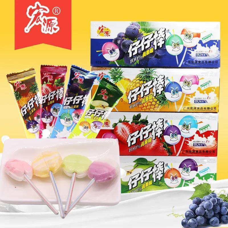 仔仔棒混合水果味棒棒糖糖果休闲零食8990后怀旧零食喜糖