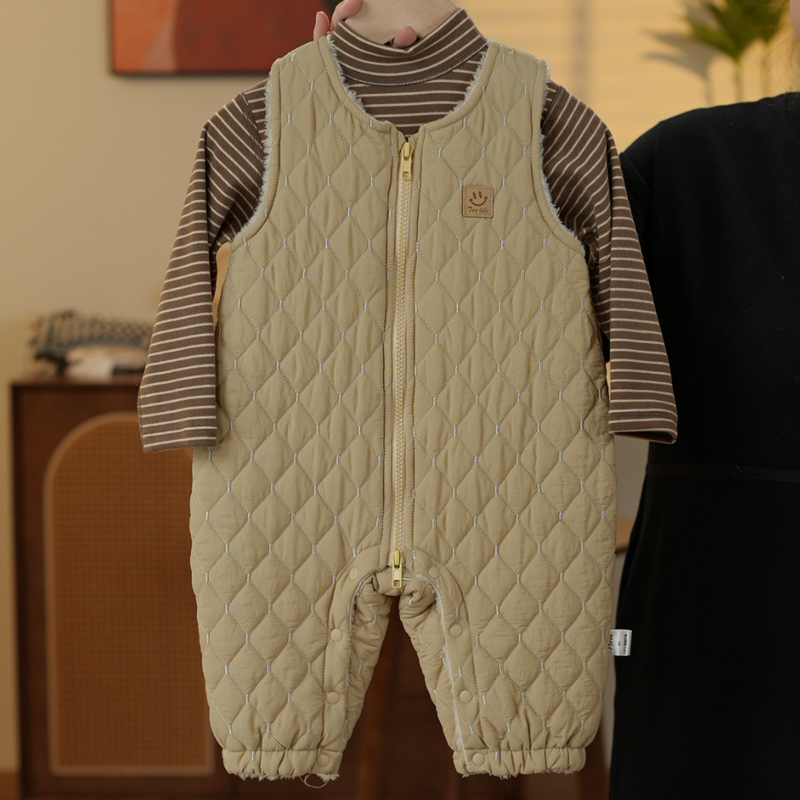 背心连体衣夹棉连体衣