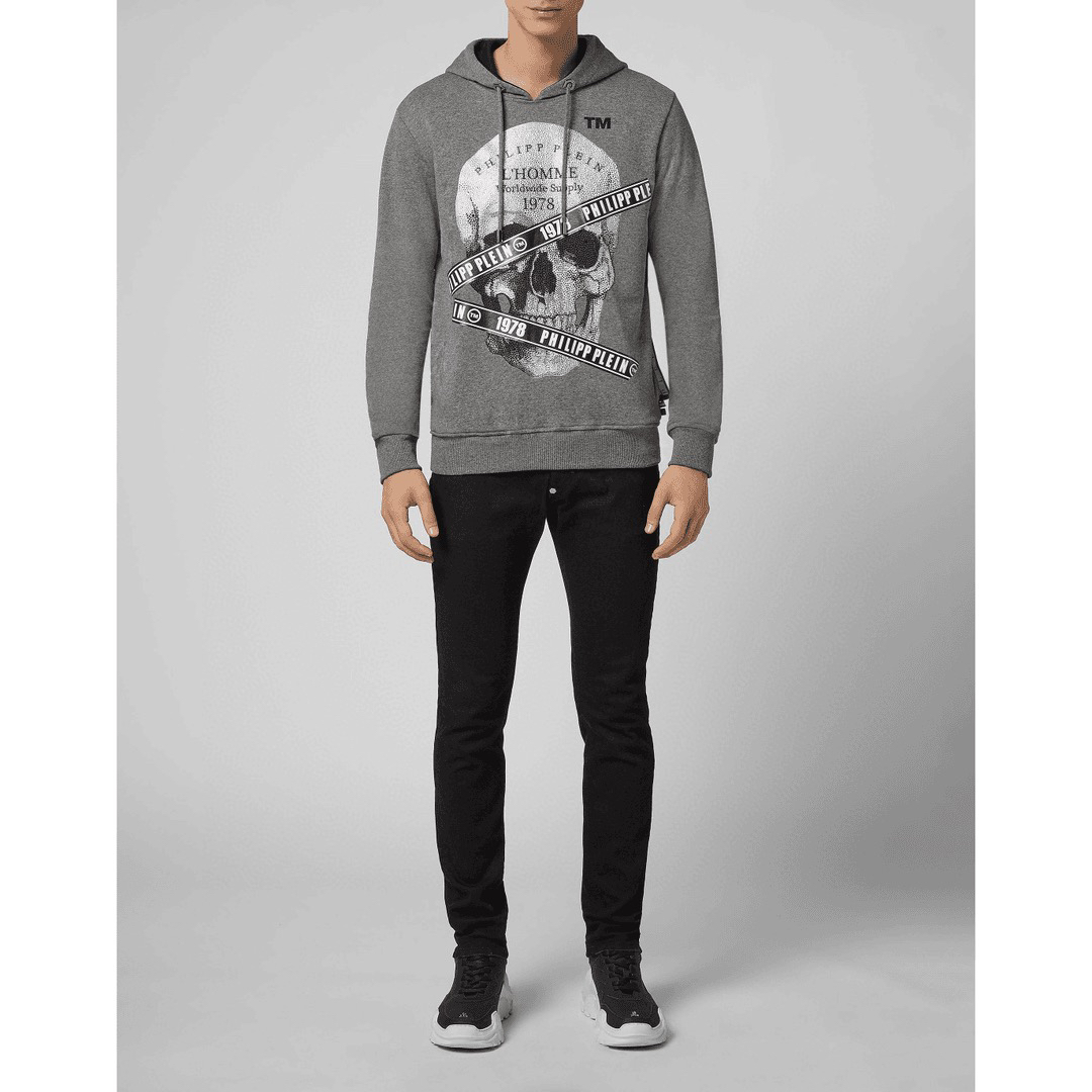 未使用 Philipp Plein pp/经典骷髅头1978男士卫衣/P13790