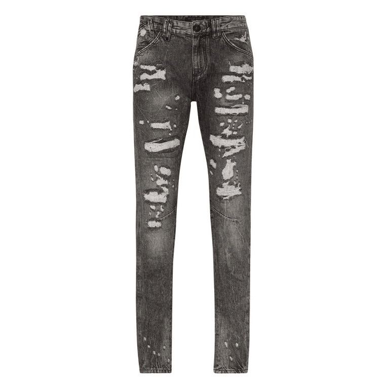 未使用 Philipp Plein pp/男士时尚牛仔裤/P11990无