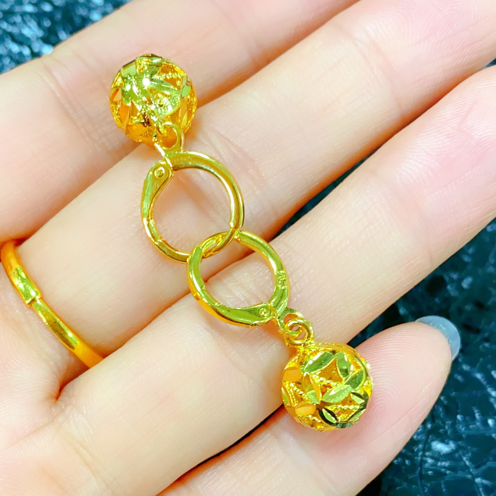 铜合金耳饰 玲珑耳扣 时尚女款