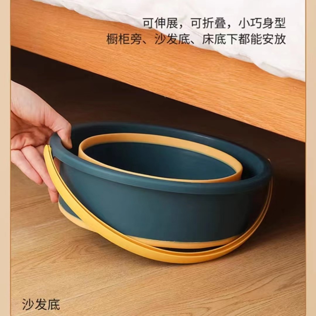 新款折叠桶盆套装户外野营便携式洗车桶便携车载旅行水桶折叠鱼桶