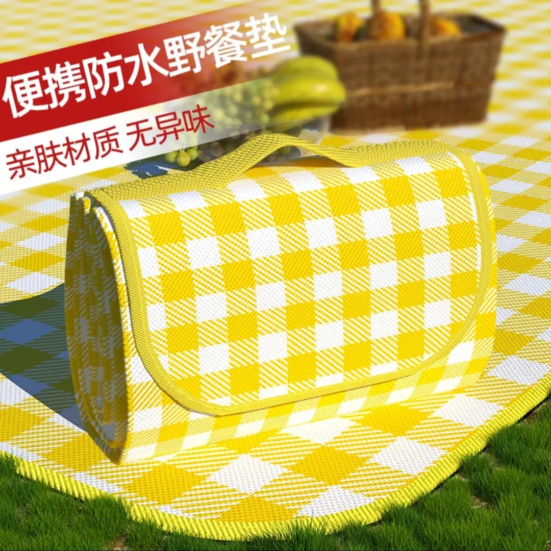 野餐垫加厚防水野餐布防潮垫沙滩垫草坪地垫露营户外垫子野餐垫