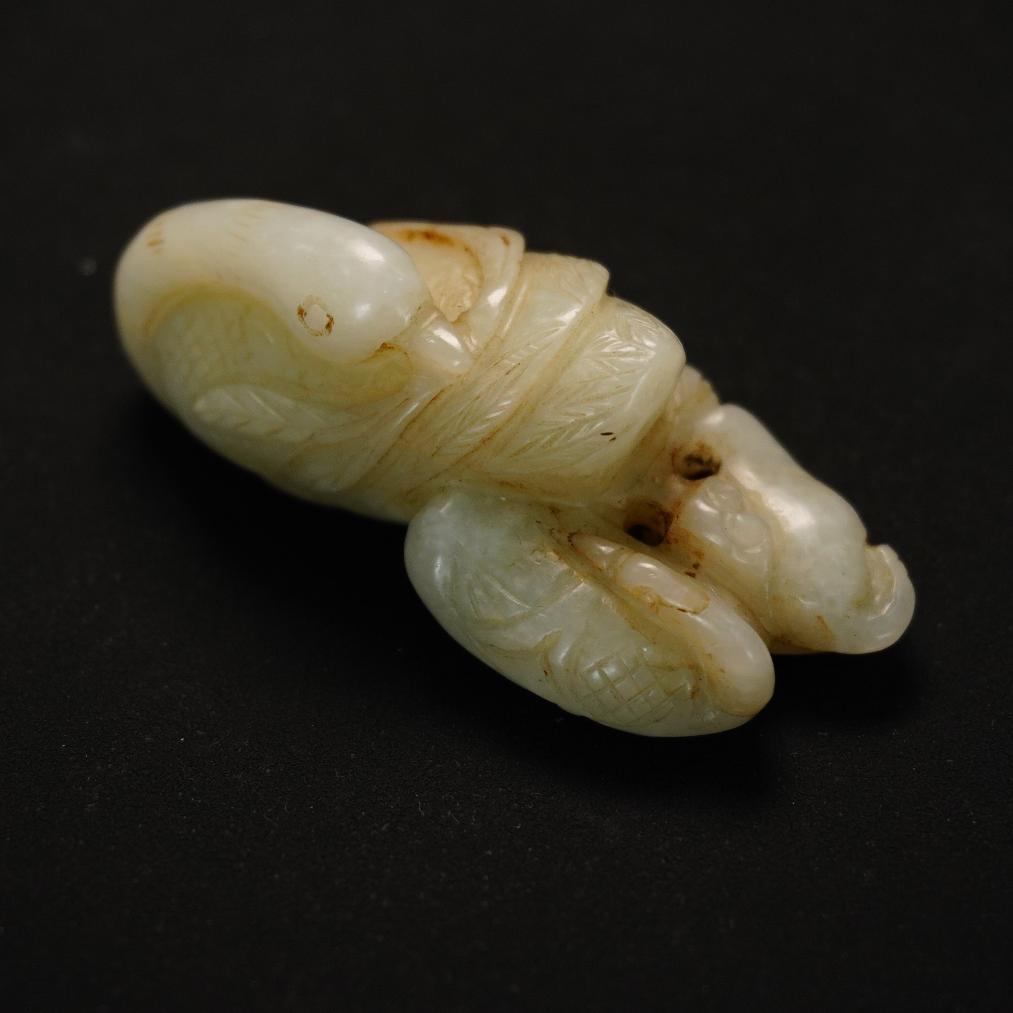 岳刚甄选-和田白玉圆雕我如意（不支持退换货请谨慎购买）