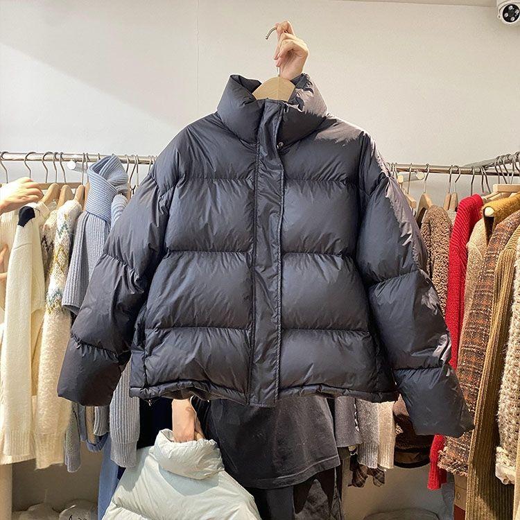 波司登羽绒服女2023年冬新款韩版立领宽松加厚保暖短款小个子面包