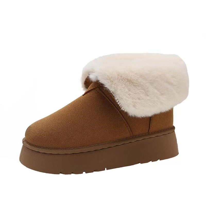 【慧美家】秋冬新款撞时尚厚底冬季保暖毛毛雪地靴