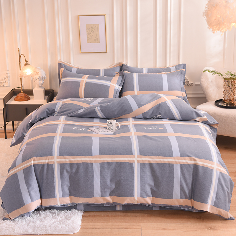 新品全尺寸加厚全棉四件套纯棉磨毛三件套床品柔软亲肤床单床笠款