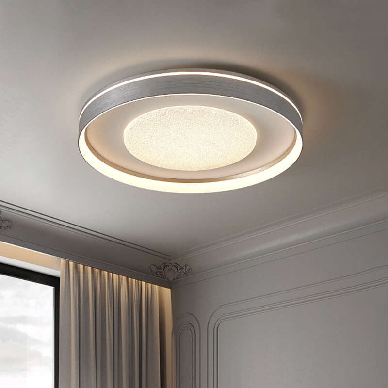 意式极简卧室吸顶灯现代简约书房主灯全光谱高级感星河主卧灯具