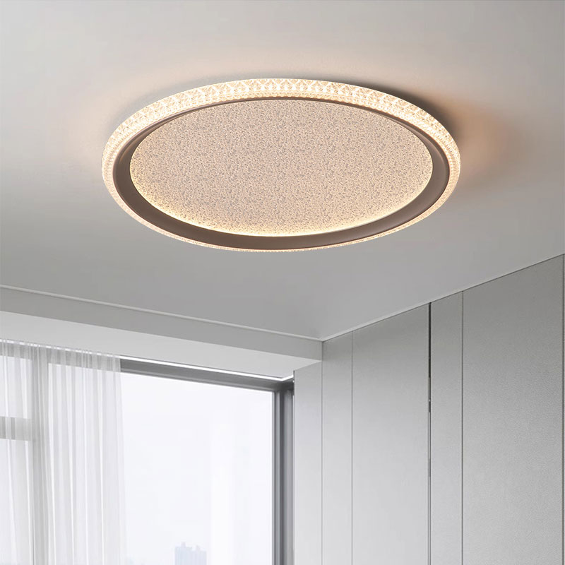 家用圆形客厅房间灯led吸顶灯轻奢高级感高端大气主卧灯具