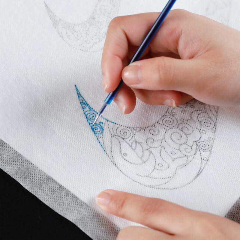 刺绣diy水溶纸拷贝纸拓印纸转印纸直接绣衣服diy刺绣辅料工具