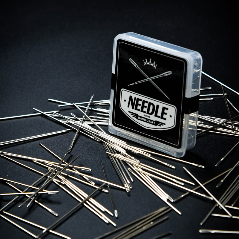 皮革手缝针圆头针钝针皮具缝线针不伤手不锈钢细尾针手工DIY工具