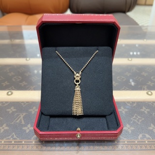 99新 Cartier/卡地亚 黄金猎豹项链/链长45cm/吊坠6.5cm