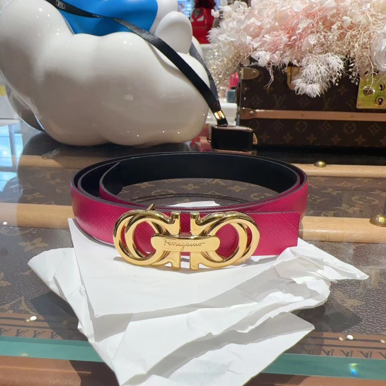 99新 FERRAGAMO/菲拉格慕 菲拉格慕 女款腰带！总长98cm 宽度2cm