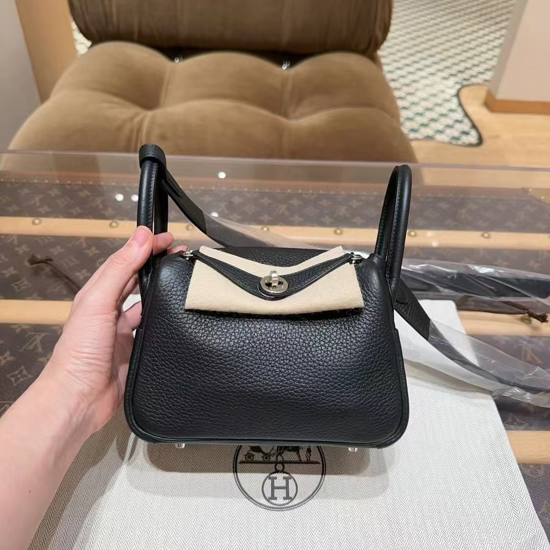 全新未使用 Hermes/爱马仕 【拆单链接】/mini lindy 黑银
