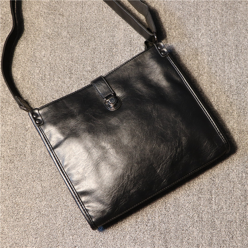 香港I.Tgreg复古男包休闲斜挎包潮单肩商务包横款原创锁扣邮差包