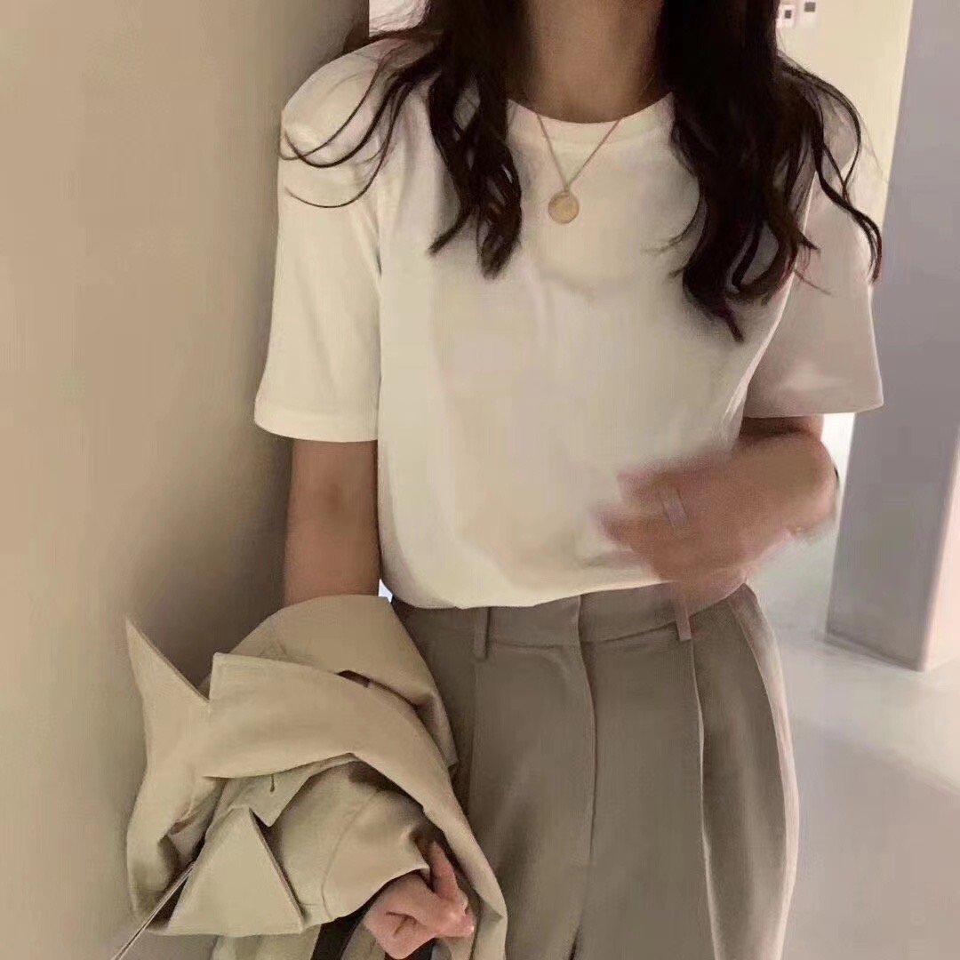 托比家 韩代百搭光版T恤