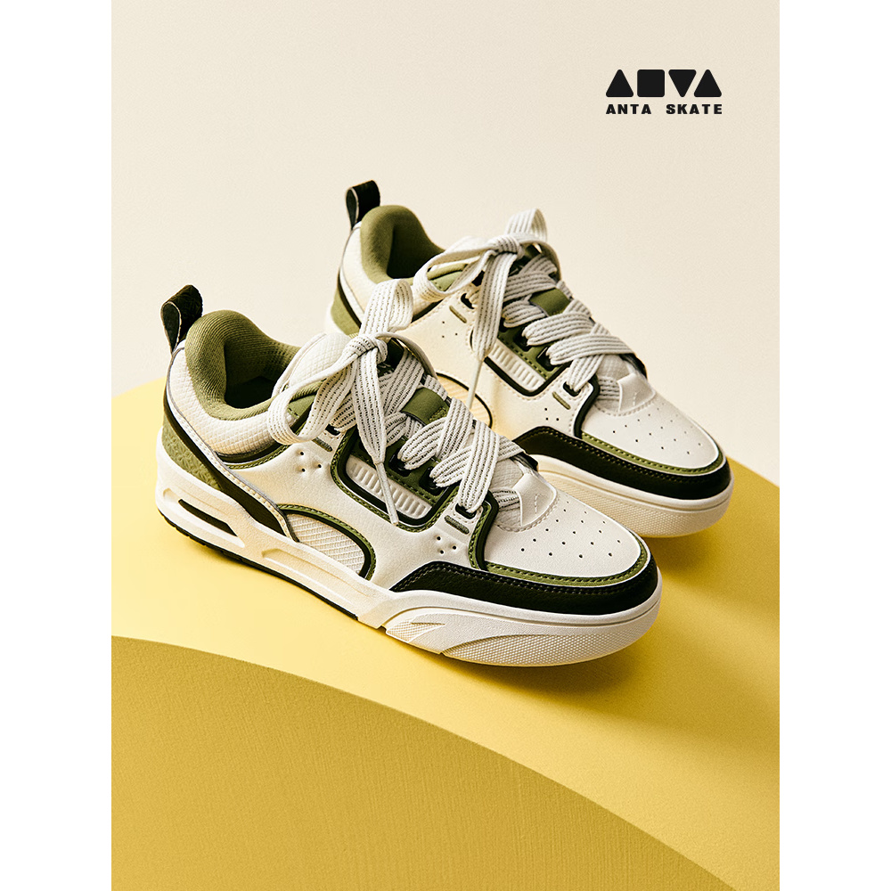 安踏骜杰滑板鞋新款女鞋休闲鞋厚底潮流百搭运动板鞋122518040