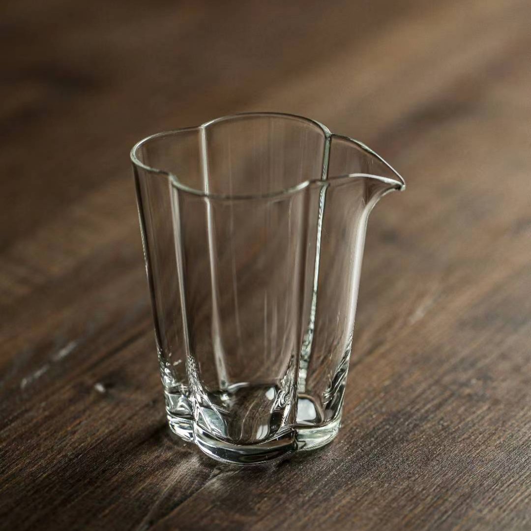 【海棠公道杯】玻璃公道杯225ml分茶器茶具