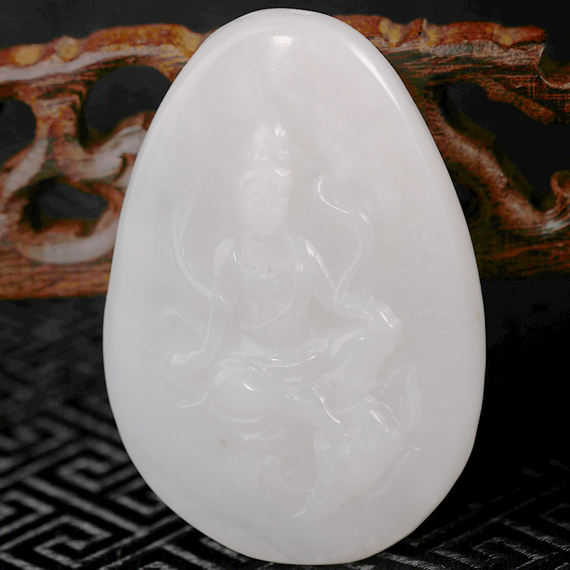 正宗新疆和田玉白玉手把件天然