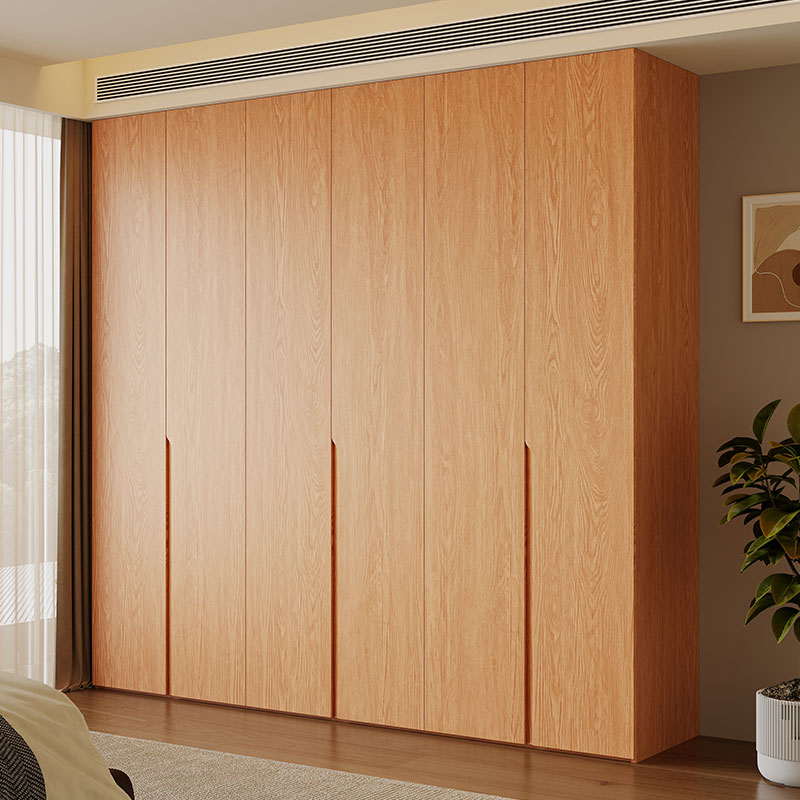 全实木定制橡木衣柜家用卧室新款2025爆款18mm厚实木衣柜纯实木