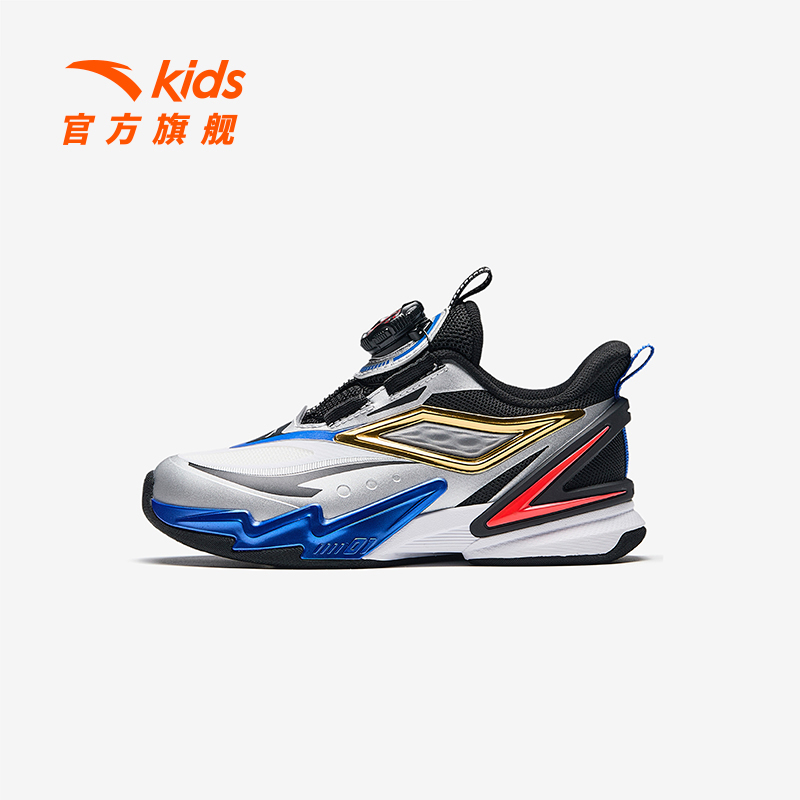 男小童飞骑士5.0安踏儿童24秋冬新款平衡车纽扣运动鞋训练鞋9961